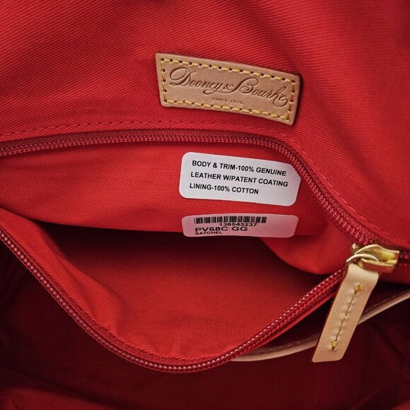 Dooney & Bourke Grass Green Patent Leather Satchel PV68C GG + Wristlet NWT - Picture 12 of 16